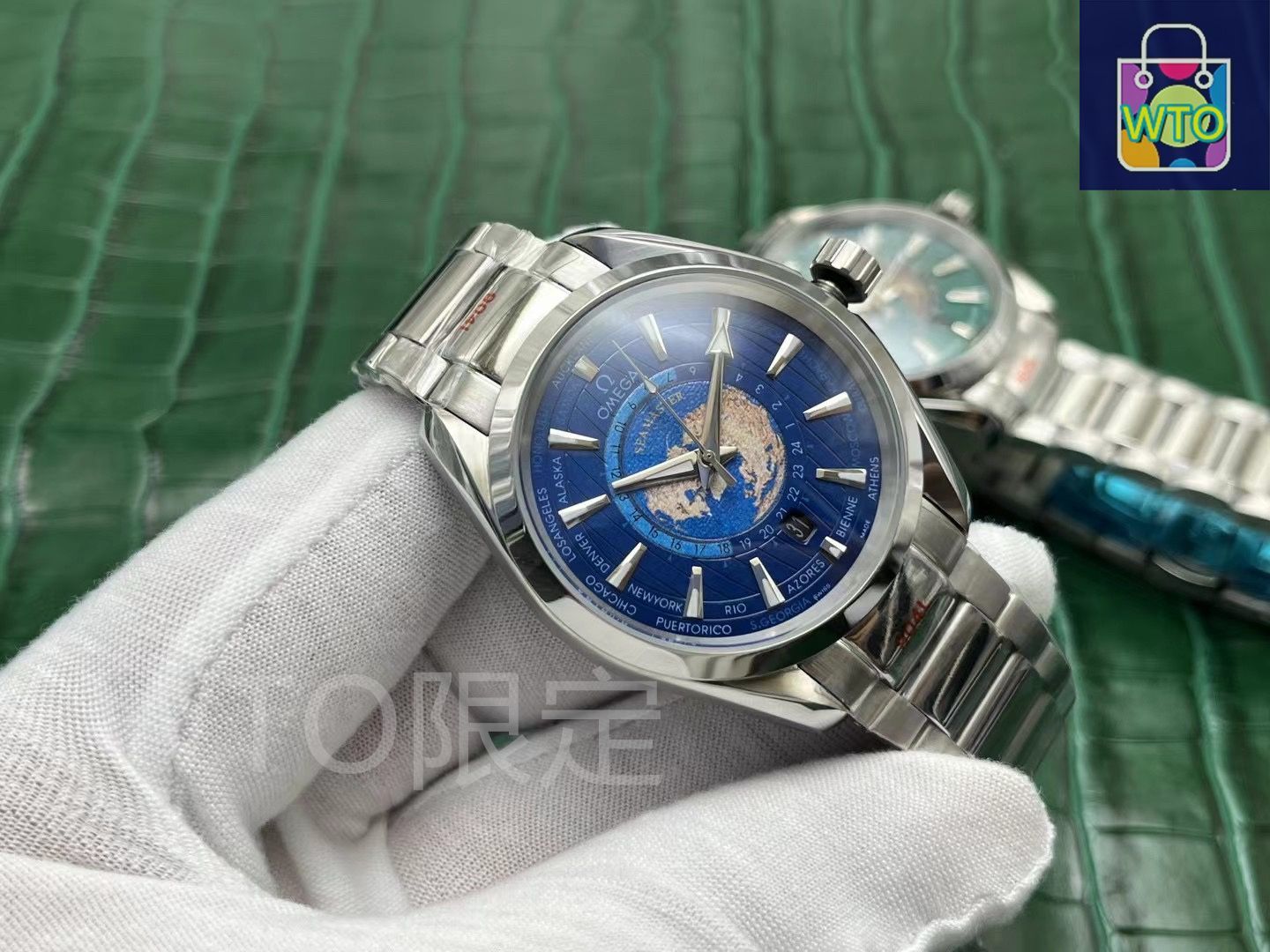 【今週末限定セール】OMEGA オメガ Seamaster アクアテラ 新品)OMEGA オメガ シーマスター アクアテラ GMT ワールド