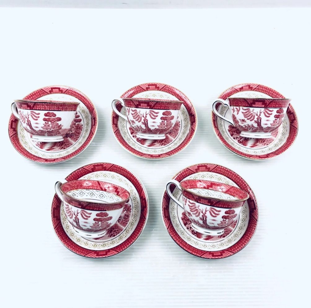美品】NIKKO ニッコー ダブルフェニックス 赤山水 カップ