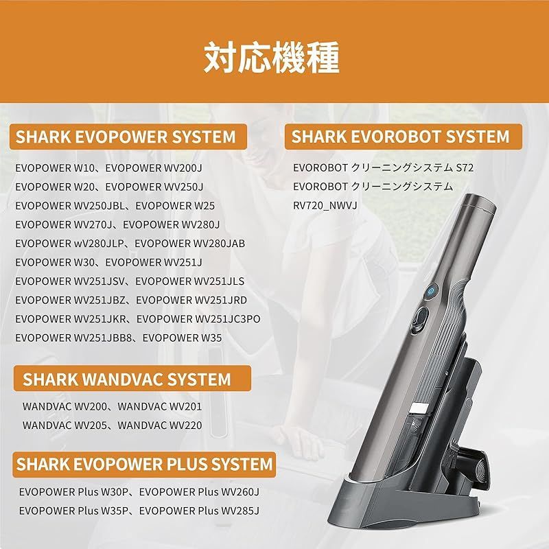 Shark EVOPOWER WV200J スティッククリーナー本体 Shark EVO POWER シャーク 充電式ハンディクリーナー 掃除機 WV200J