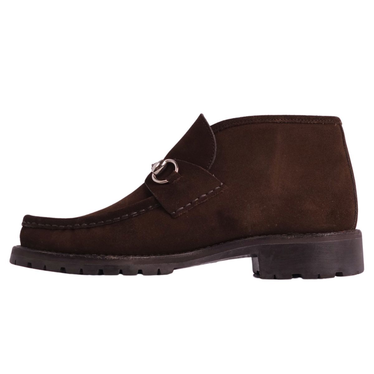 GUCCI グッチ　スエード ホースビット チャッカブーツ 27.0 ブラック GUCCI - GUCCI グッチ/ホースビット/スエード/チャッカブーツ