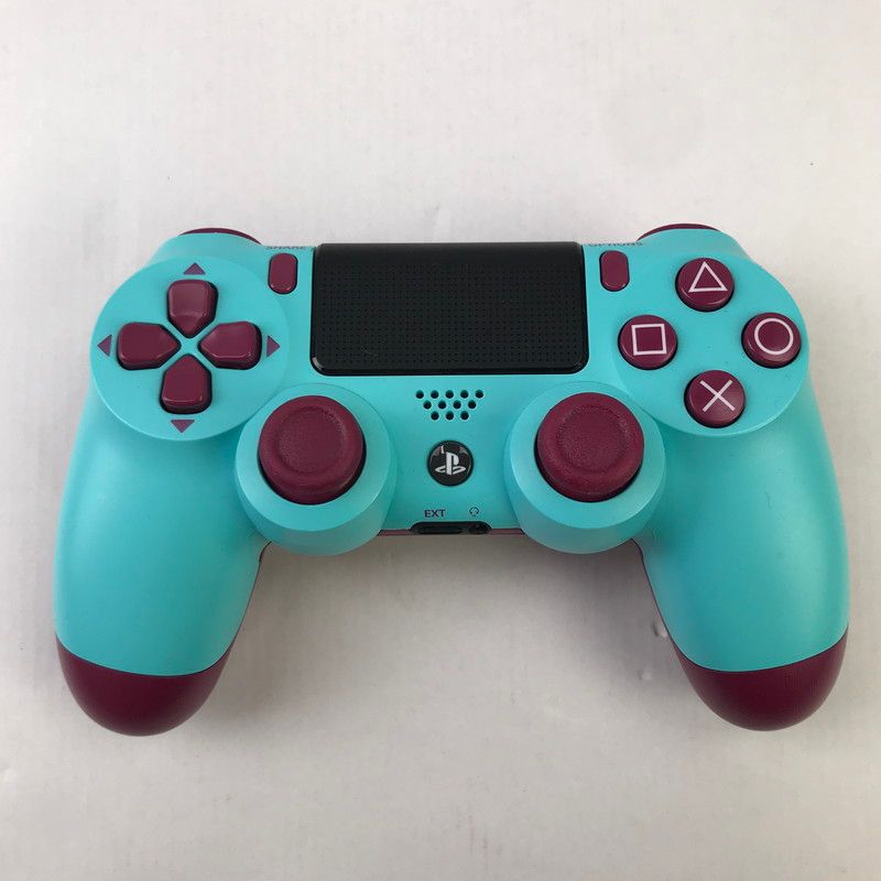 中古美品】 PS4 コントローラー 純正 ゲオ限定 ベリーブルー