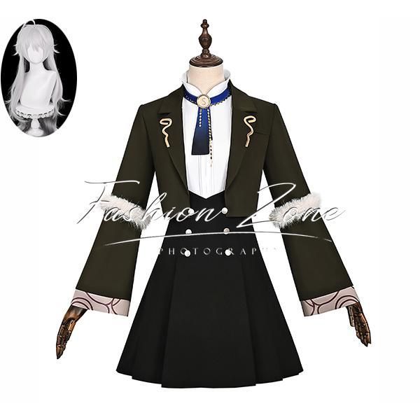 ◆明日方舟 Arknights アークナイツ 風 ラップランド Lappland コスプレ衣装 ウィッグ cosplay イベント アニメ クリスマス ハロウ