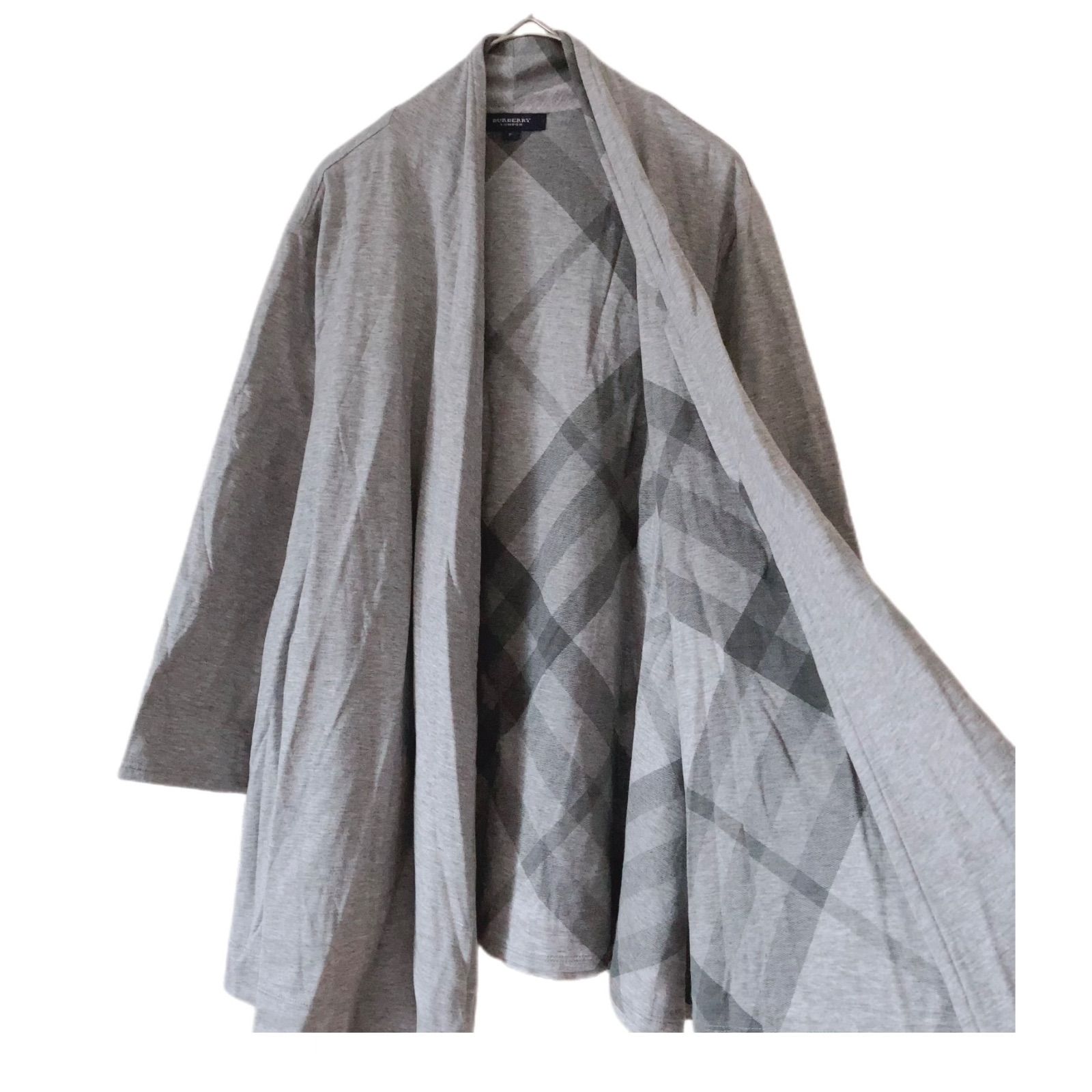 Burberry バーバリー グレー ポンチョ ノバチェック キッズLサイズ