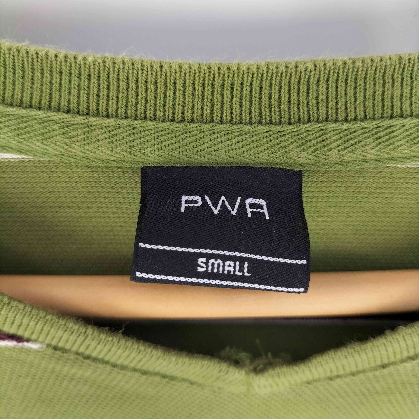 プア PWA SHAVED KANOKO BD V-NECK 鹿の子 ボーダー VネックT