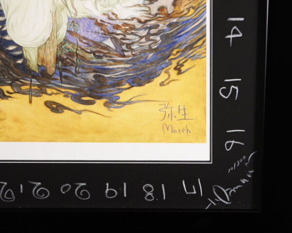 山本容子 版画 女性と犬の静物 99/100 山本容子美術館｜LUCAS MUSEUM