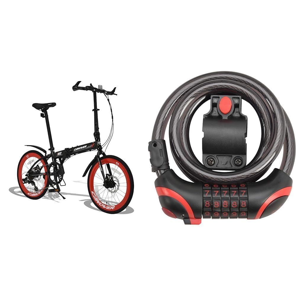 CA-M2 ブラック ホワイト アルミフレーム 軽量 エアロリム ディスクブレーキ 7段変速 20インチ 折りたたみ自転車 カノーバー CANOVER