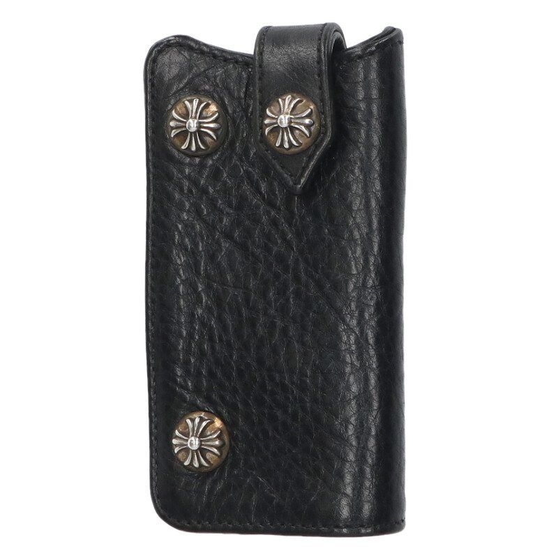 クロムハーツ KEY CASE/キーケース クロスボールボタンレザーキー