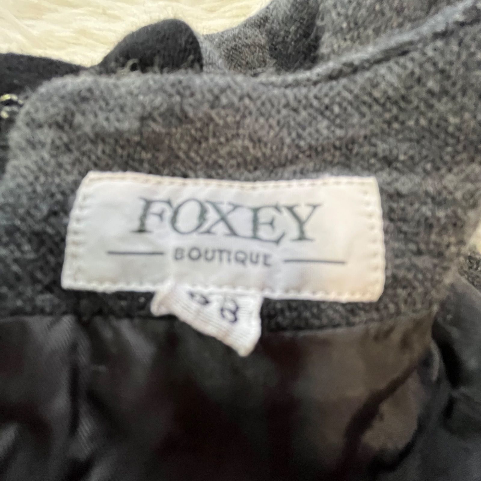 美品 FOXEY フォクシー 切り替え 半袖 膝丈ワンピース FOXEY - フォクシー FOXEY ワンピースの通販 by KOMEHYO ONLINE