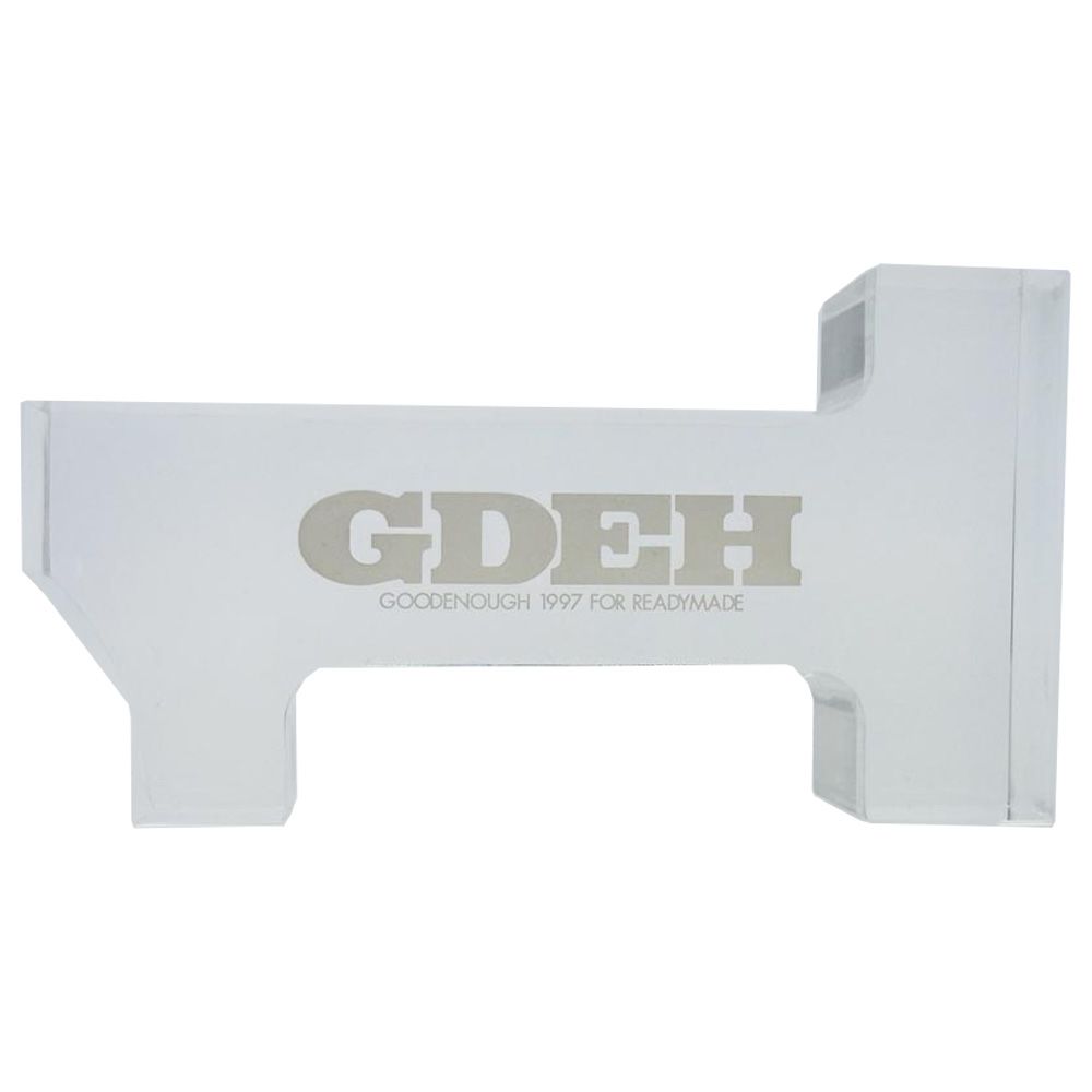 GOODENOUGH グッドイナフ archive 1997 FOR REDY MADE アーカイブ GDEH 1ロゴ アクリル オブジェ クリア系
