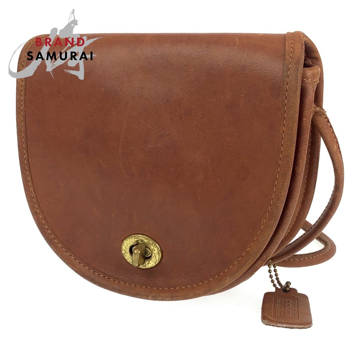 OLD COACH コーチ ショルダーバッグ レザー ブラウン 茶（COACH コーチ 