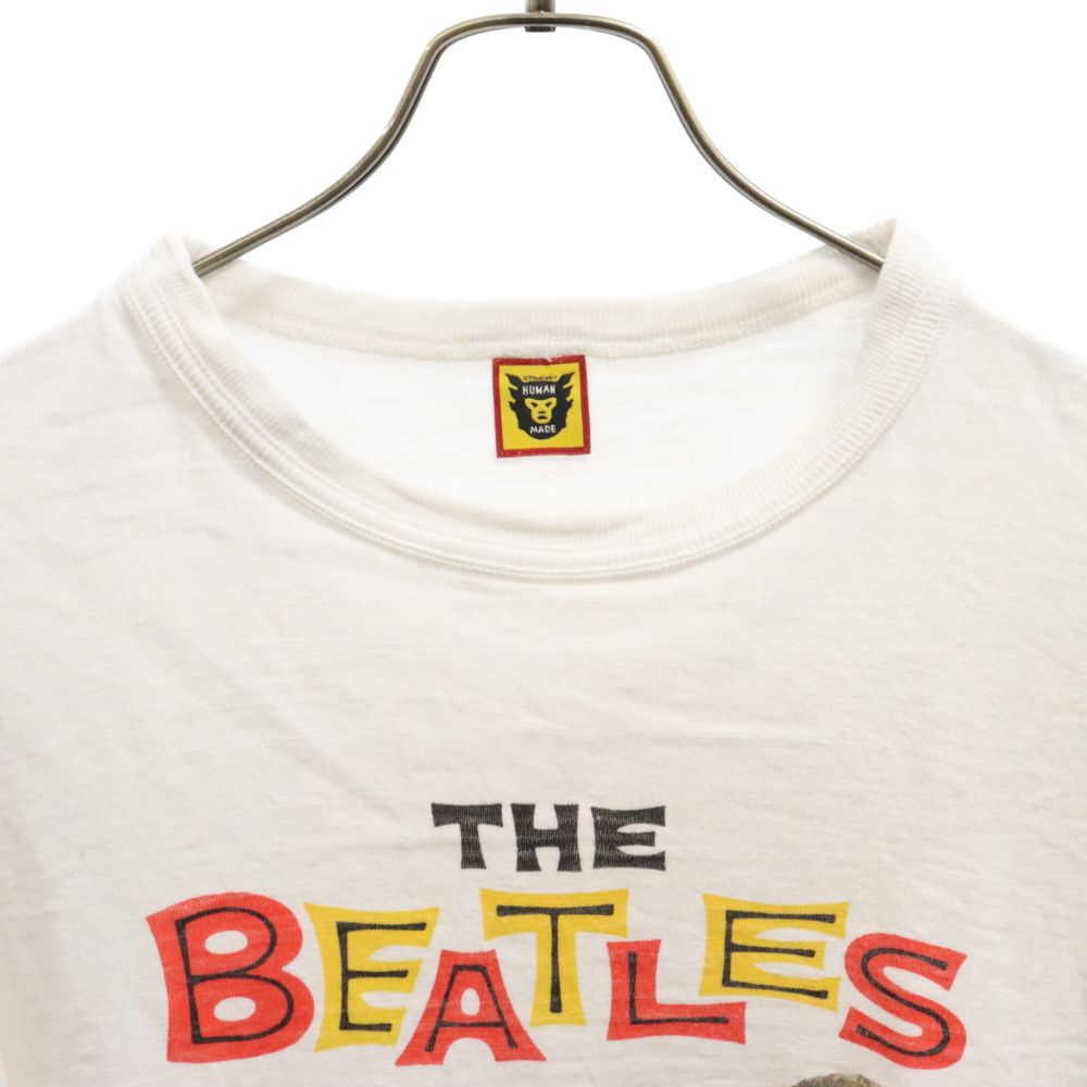 HUMAN MADE (ヒューマンメイド) 22AW×The Beatles Graphic T-Shirt Beatles ザ ビートルズ  グラフィックビートルズTシャツ 半袖カットソー フォトプリント DRY ALLS ホワイト - メルカリ