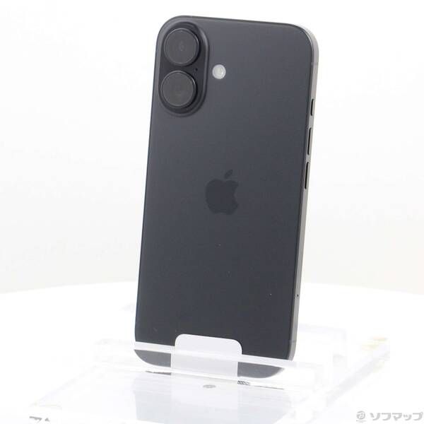 未使用品〕 未使用品 iPhone16 128GB ブラック MYDQ3J／A SIMフリー