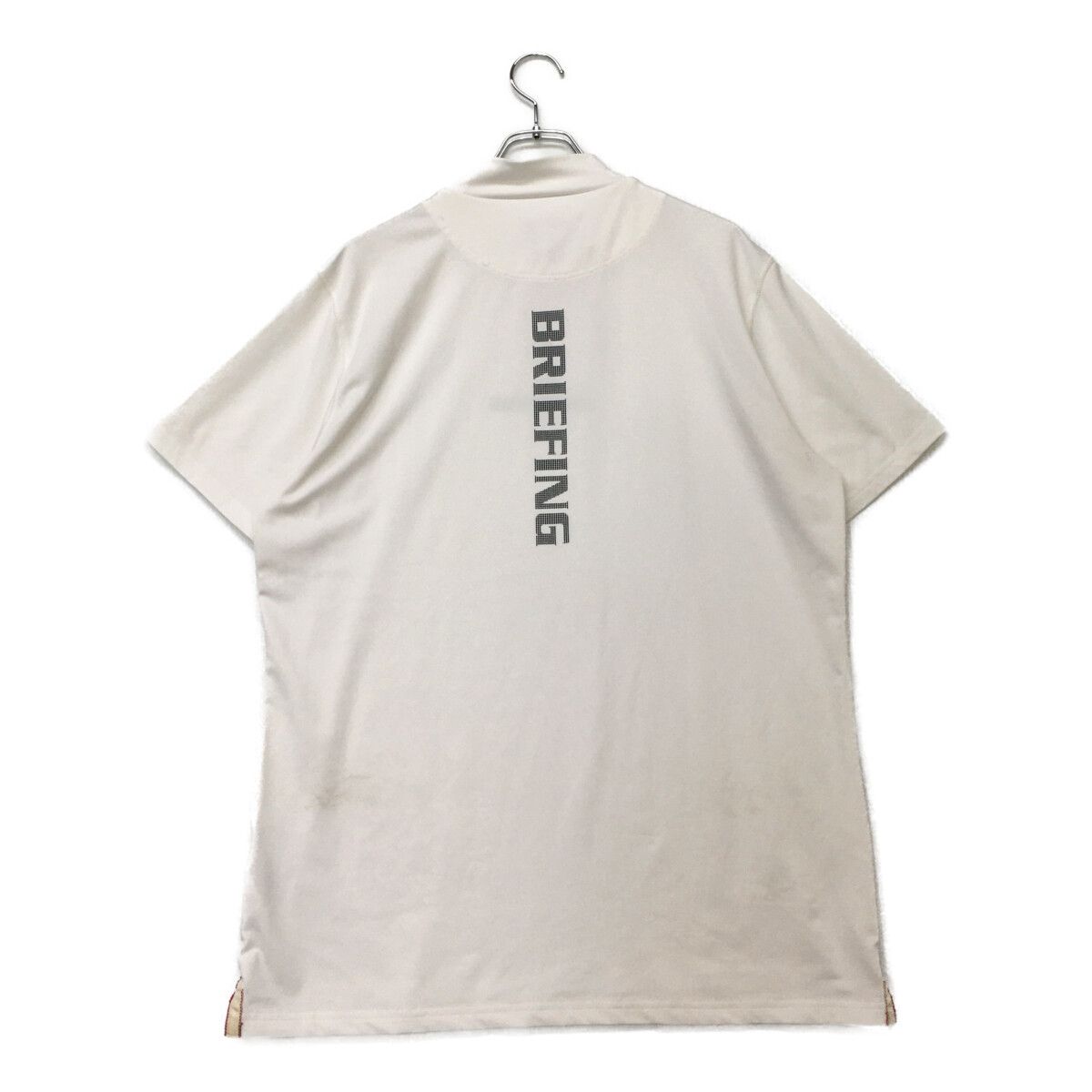 メンズ ブリーフィング BRIEFING 半袖シャツ XL 白 ホワイト モック