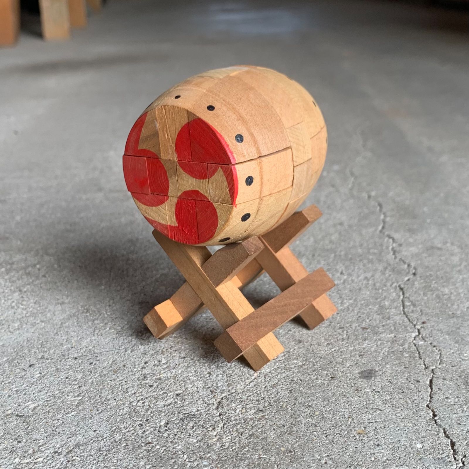 ③ 希少 組木細工 山中組木工房 パズル 玩具 オブジェ インテリア 組木細工 山中組木工房 パズル 玩具 オブジェ インテリア③ ④ 希少 組木