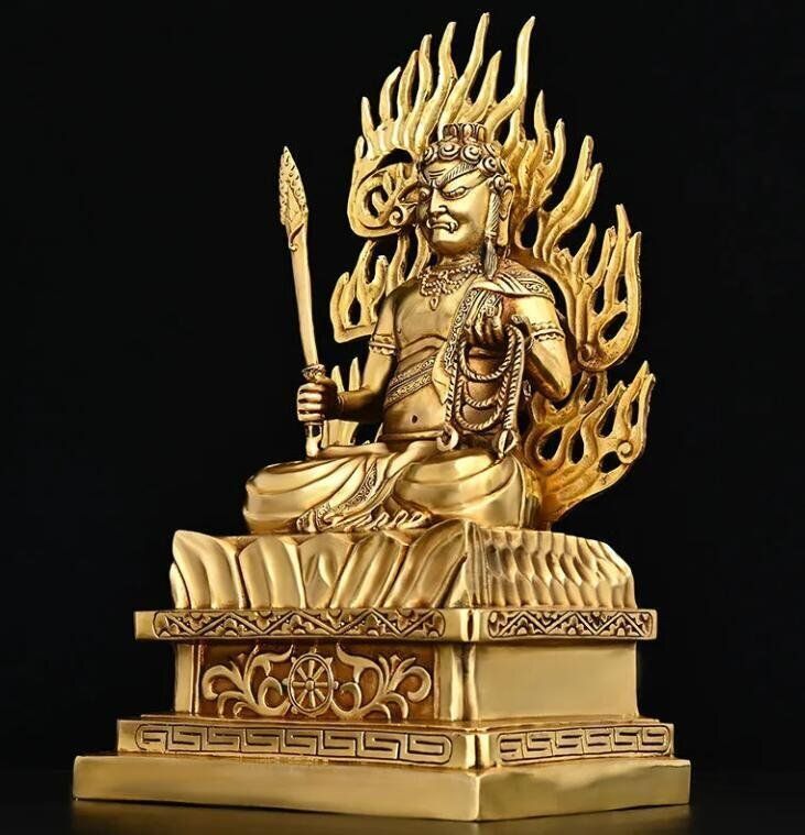 純銅不動明王**守護神本命仏祈願家供養仏像置物