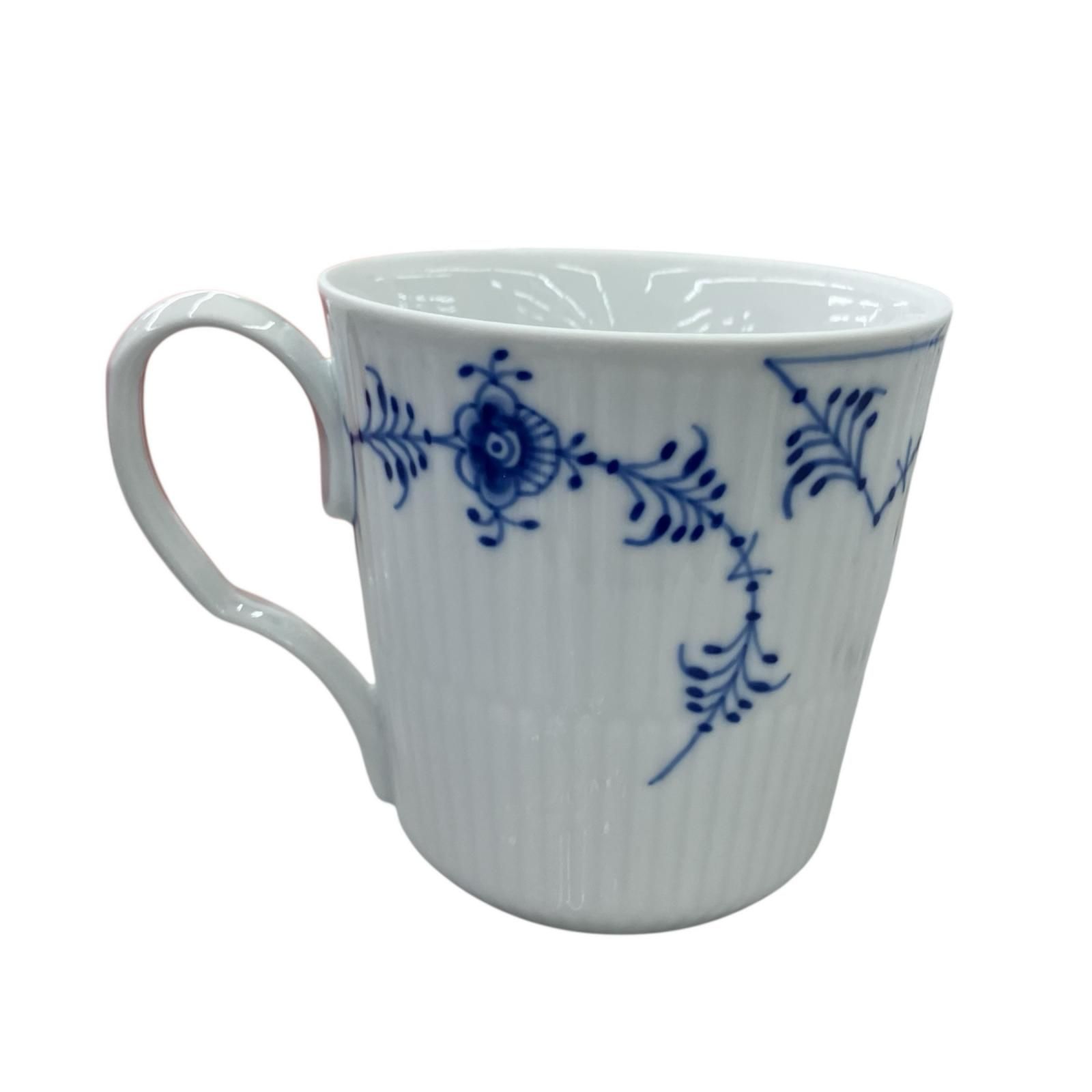 ペアカップ ブルーフルーテッド