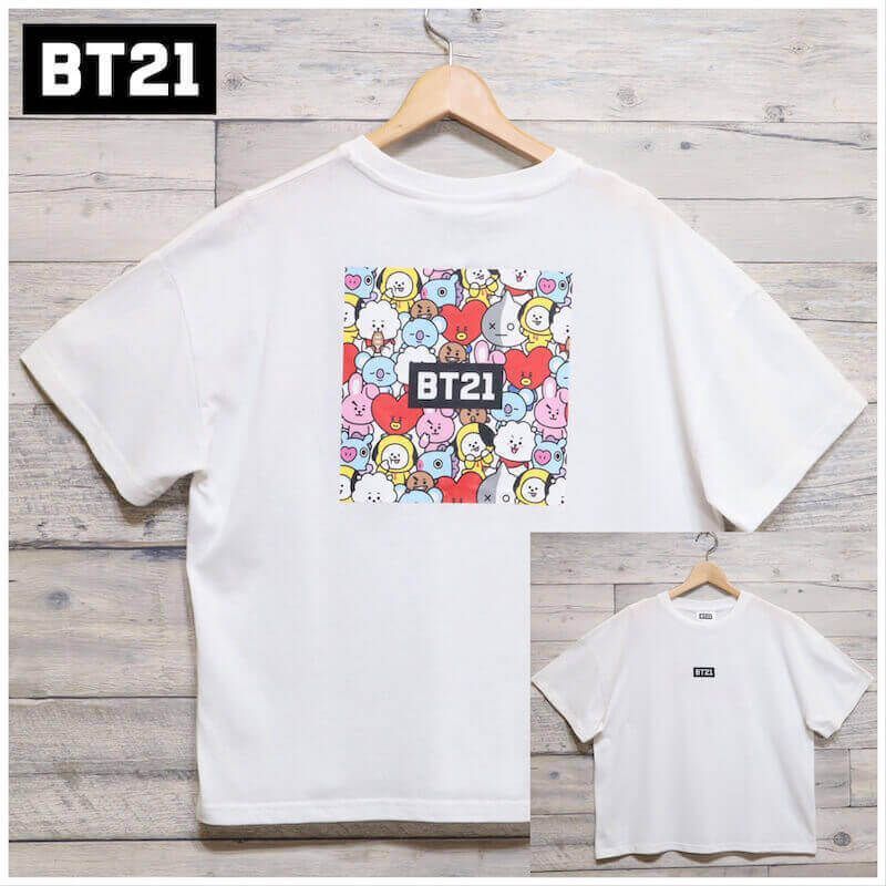 新品 BT21 BTS 半袖 Tシャツ ティーシャツ 半袖Tシャツ ロゴ 刺繍