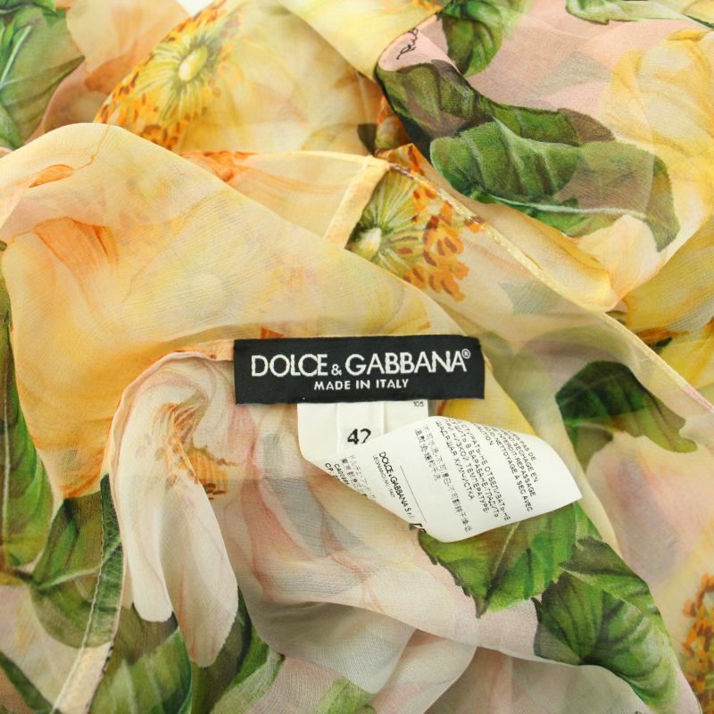 ドルチェ&ガッバーナ ドルガバ DOLCE&GABBANA ボウタイシャツ ブラウス 