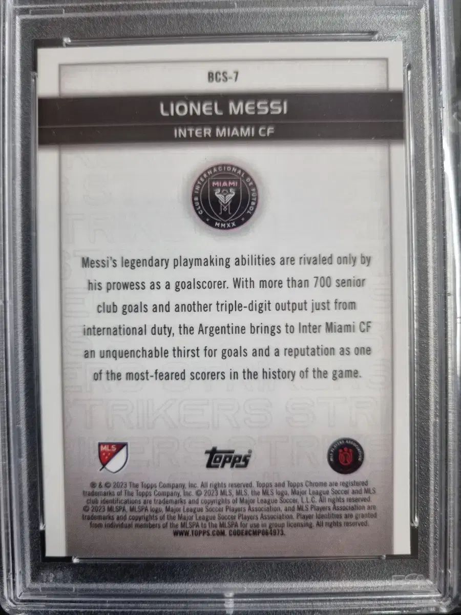 topps chrome MESSI メッシ ビッグ シティ ストライカーズ PSA 10 LLC-HASEGAWATOSO_COM