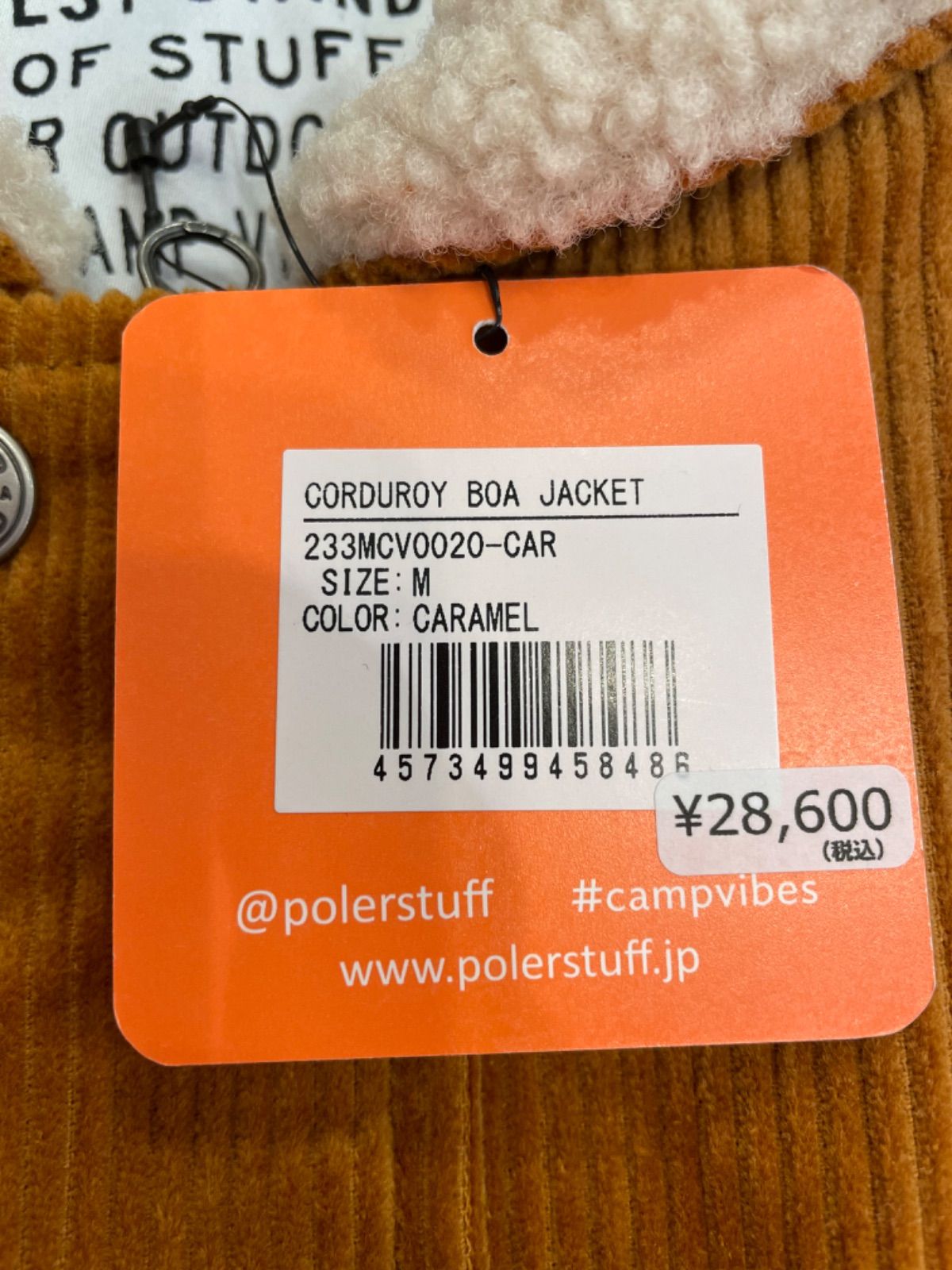 ジャケット ブルゾン POLeR/ポーラー CORDUROY BOA JACKET ボア