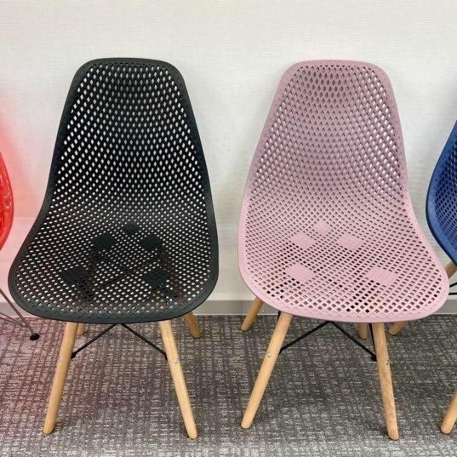 4脚セット☆ メッシュ型のイームズチェア ダイニングチェア 椅子 4個 