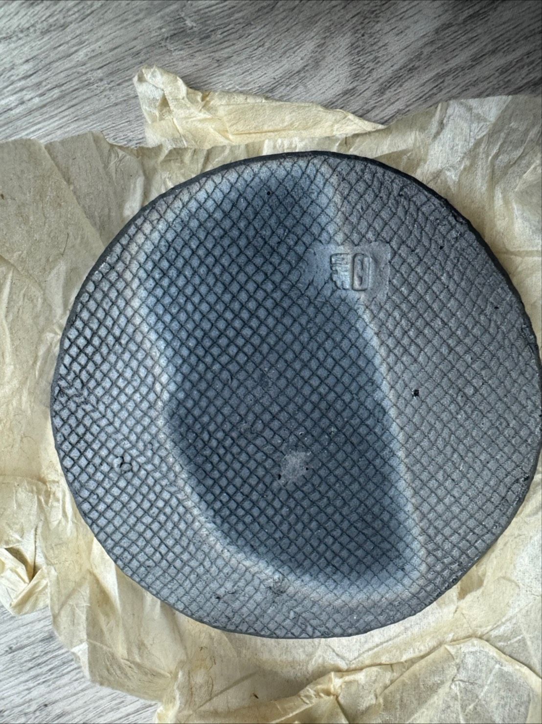 安土城の瓦 巴瓦 金色 織田信長 骨董