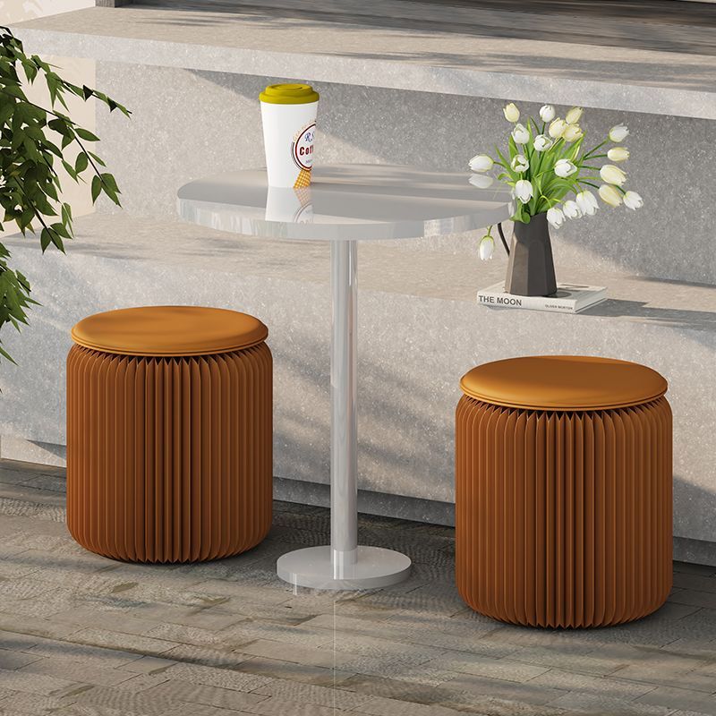 ペーパースツール 椅子 1人用 クッション付き 背もたれなし 折りたたみ