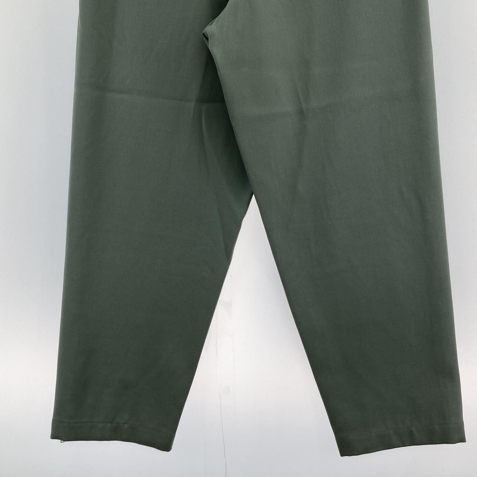 JIL SANDER ジップスラックスパンツ　　46 JIL SANDER ジップスラックス 46 グリーン - メルカリ