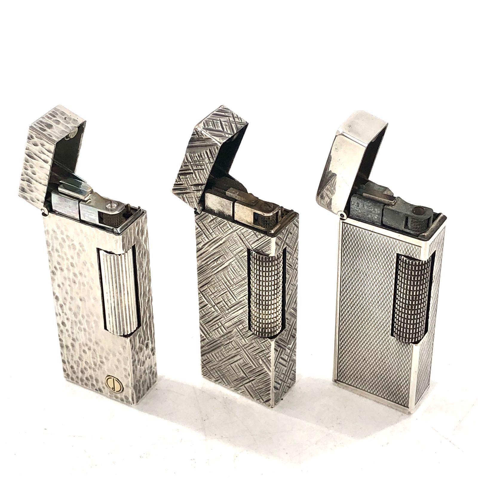 dunhill ダンヒル ローラー式ガスライター シルバー 着火 火花 済 箱 説明書 OE-646
