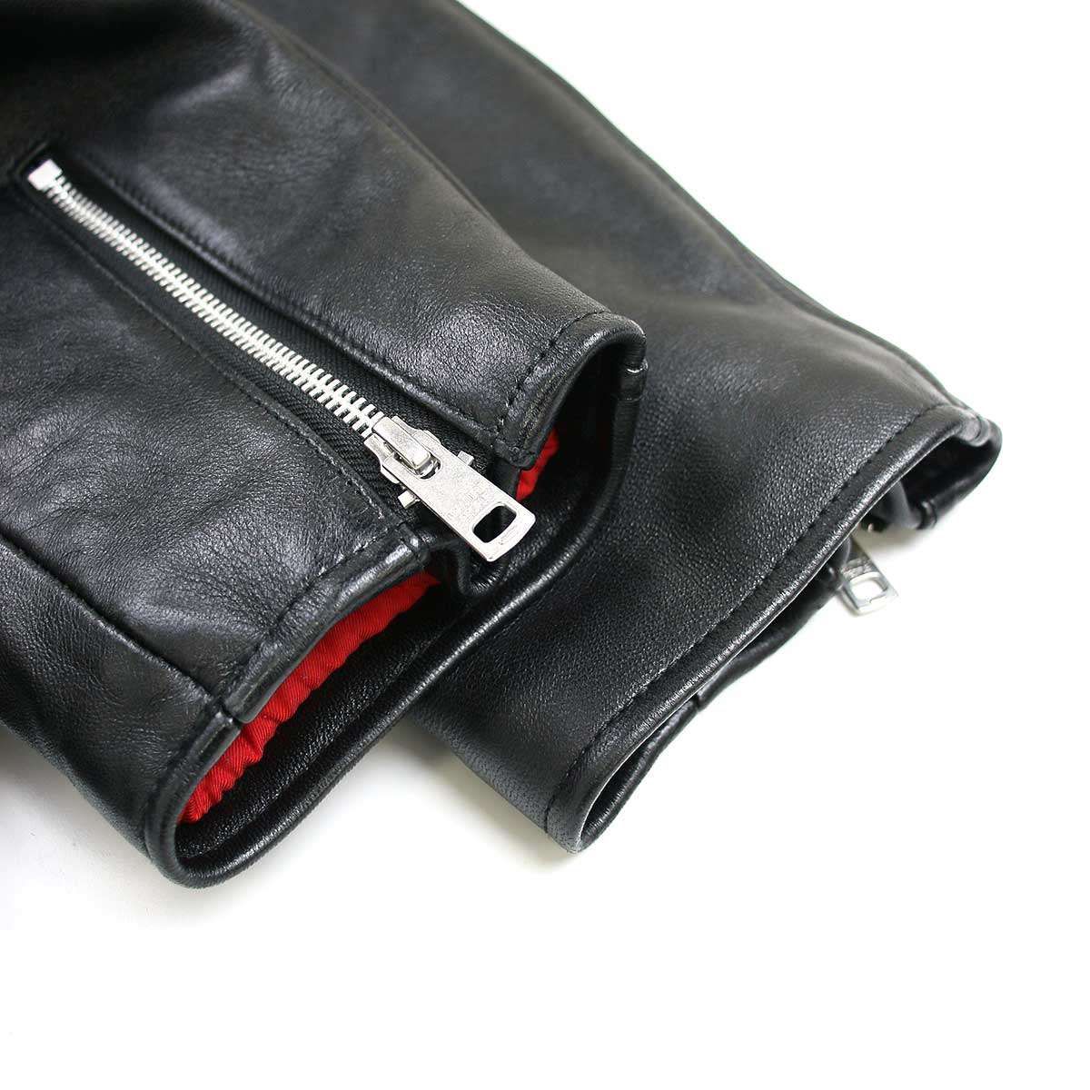 beautiful people - beautiful people ビューティフルピープル 24SS about Chrome Free Leather オーバーサイズライダースジャケット 1425402003 ブラック 38 beautiful people ビューティフルピープル 24SS about Chrome Free