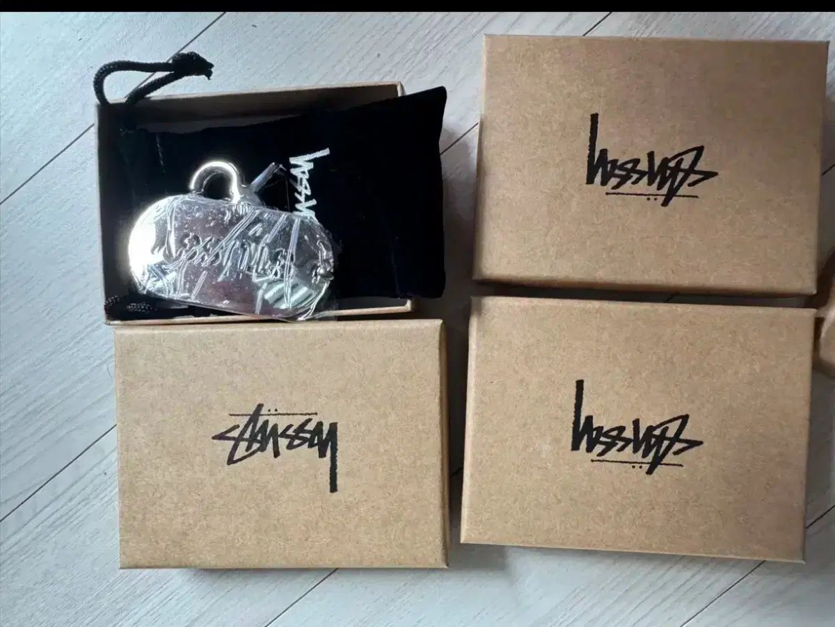 STUSSY メタル TAG キーチェーン シルバー 138959