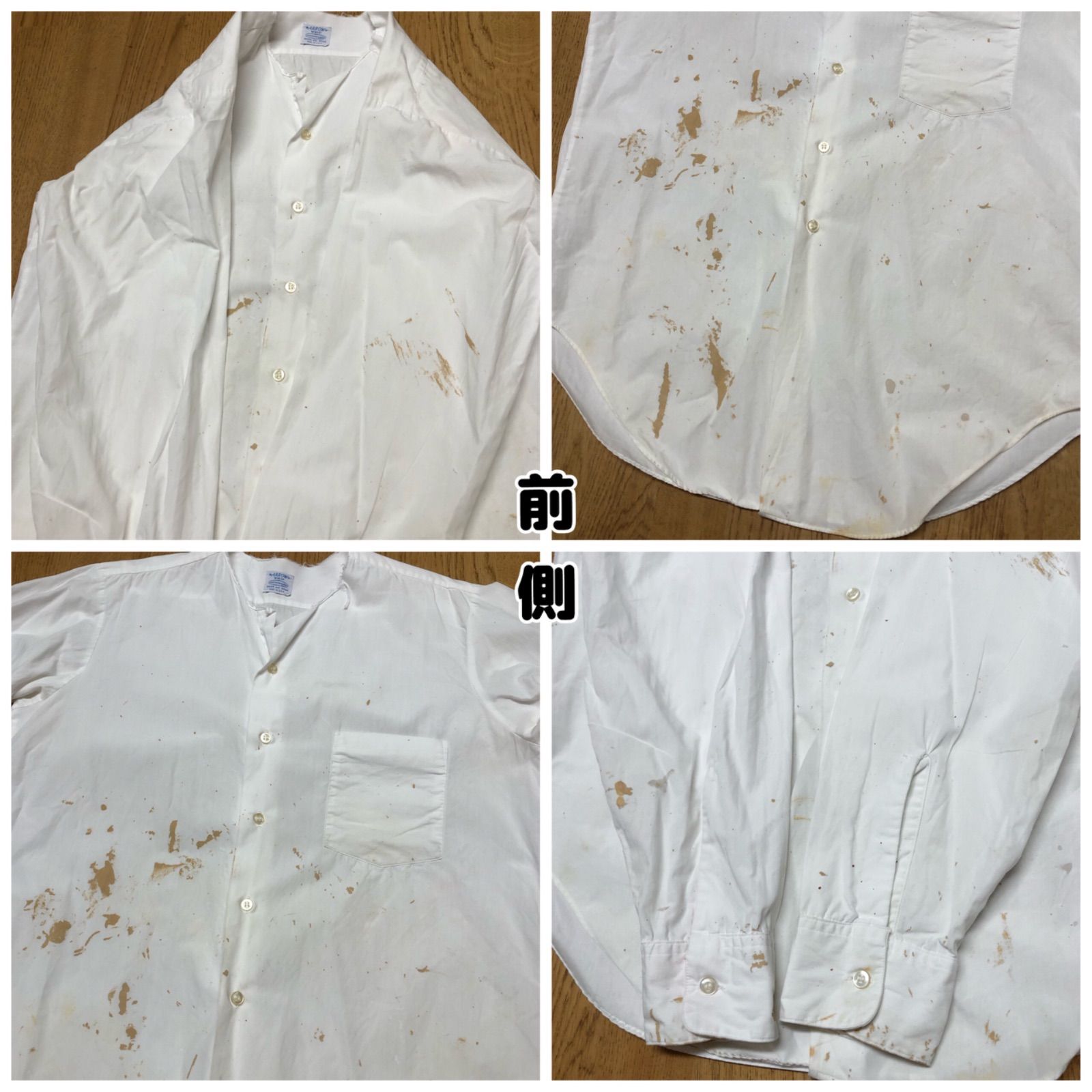 60's ARROW WHIP USA製 メンズ 長袖シャツ ノーカラーシャツ