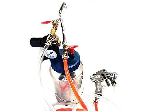 2L スプレーガン 口径1.8mm 圧送タンク 小型塗装用 セット F-B