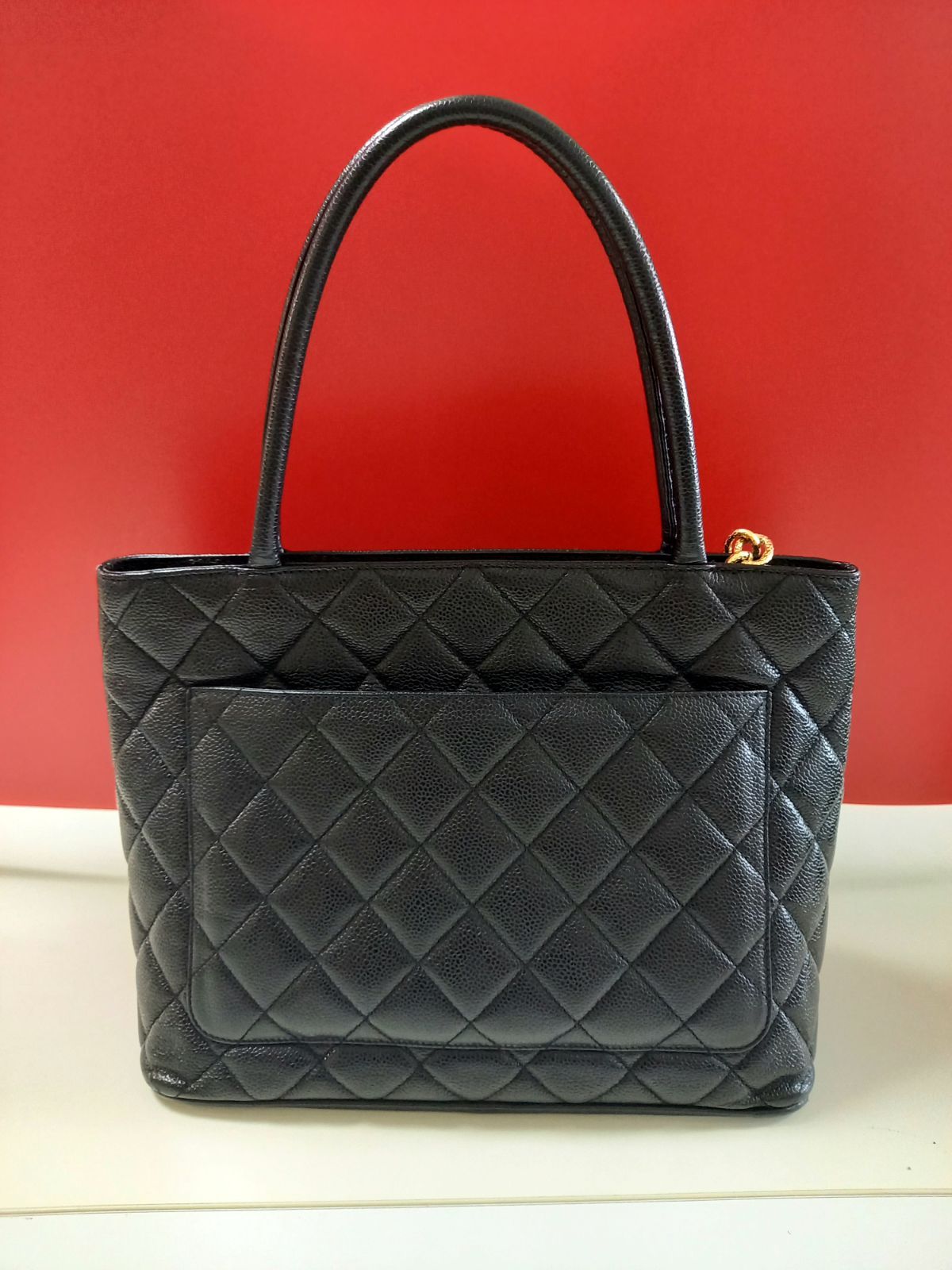 国内発送シャネル メダリオン トート キャビア CHANEL シャネル トートバッグ 復刻トート ココマーク