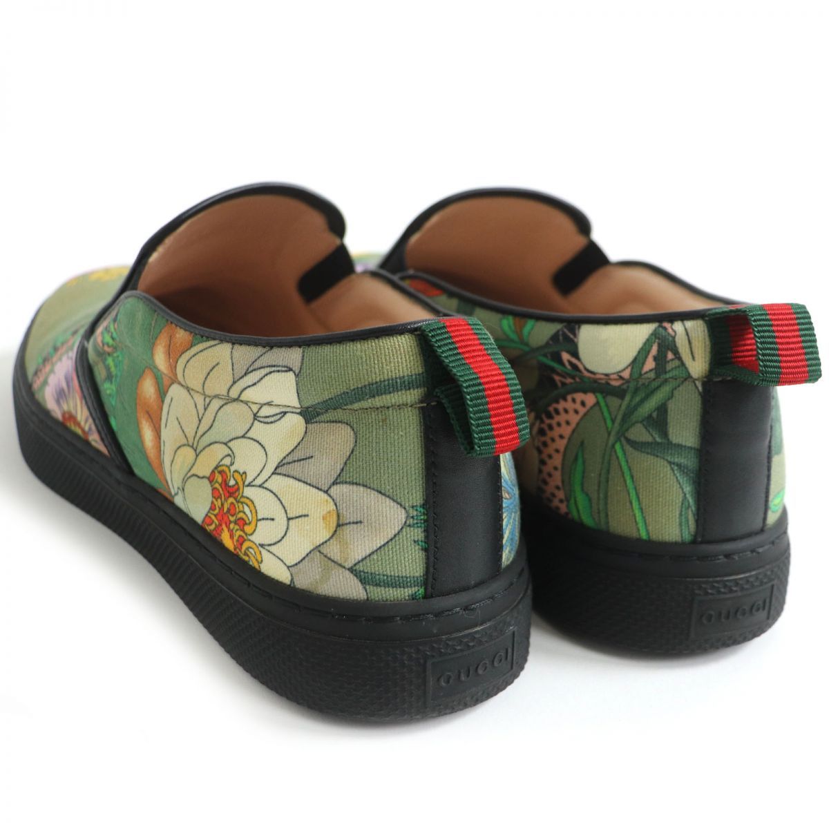 良品□GUCCI/グッチ 407363 フローラ/スネーク ウェブライン 