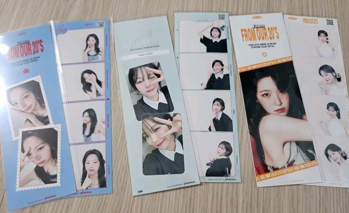 fromis_9 プロミスナイン プミナ フォトイズム ペク ジホン BAEK JIHEON 3 種 人生4カット 4カット まとめ売り