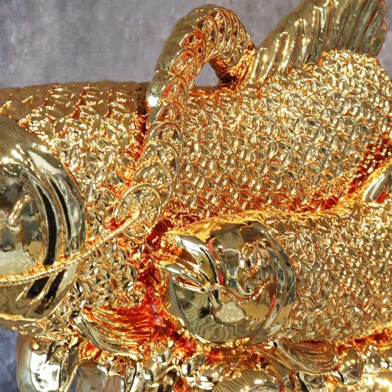 魚 オブジェ 置物 ゴールド 風水 金運 縁起物 【公式通販】