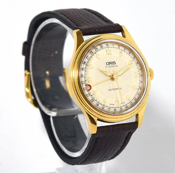 レア 1円 オリス ポインターデイト メンズ オート ネイビー文字盤 644-7476 時計 ORIS 1円 ORIS オリス 7403-40B ポインターデイト 裏スケ ブラック文字盤