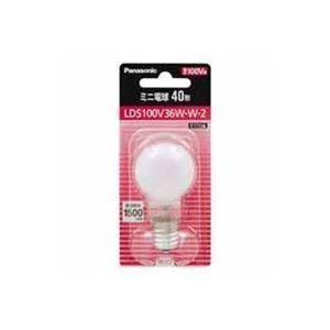 Panasonic ミニ電球 36W ホワイト LDS100V36WW2 