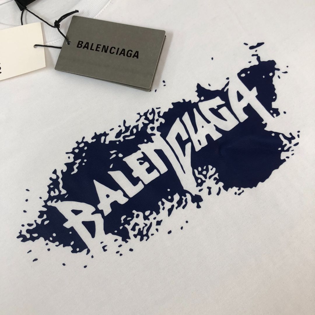 本日限定特価】BALENCIAGA 春夏 ロゴプリントTシャツ [本日特価