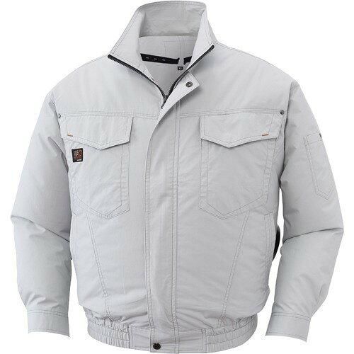 2営業日で発送 KUCHOFUKU 空調服 綿薄手タチエリウェアのみ シルバー L KU91400C06S3 1着