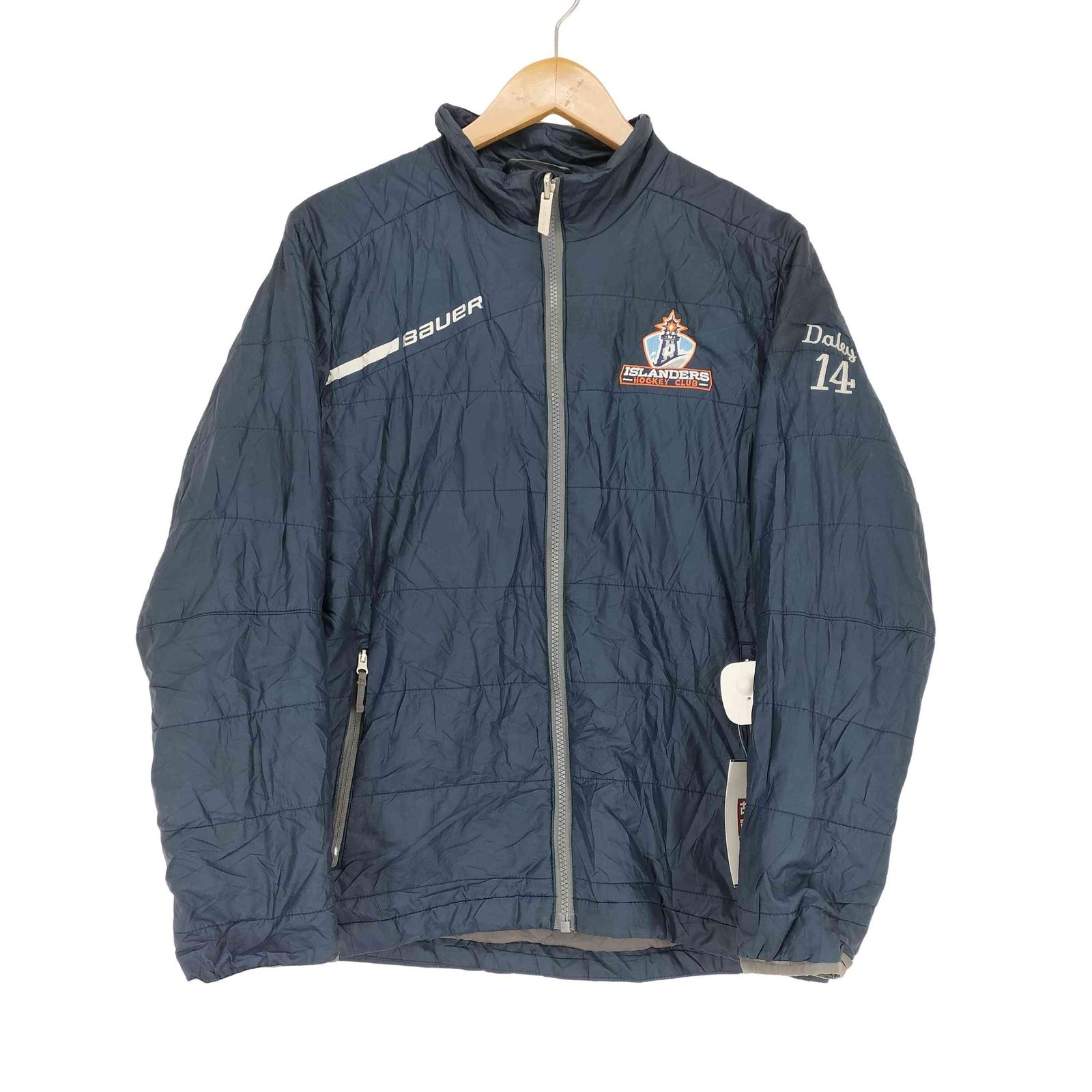 【LACOSTE】キルティング　ジップアップジャケット　古着 used 6AS3 7AS2 花柄 キルティング ジップアップジャケット 日本製 古着used