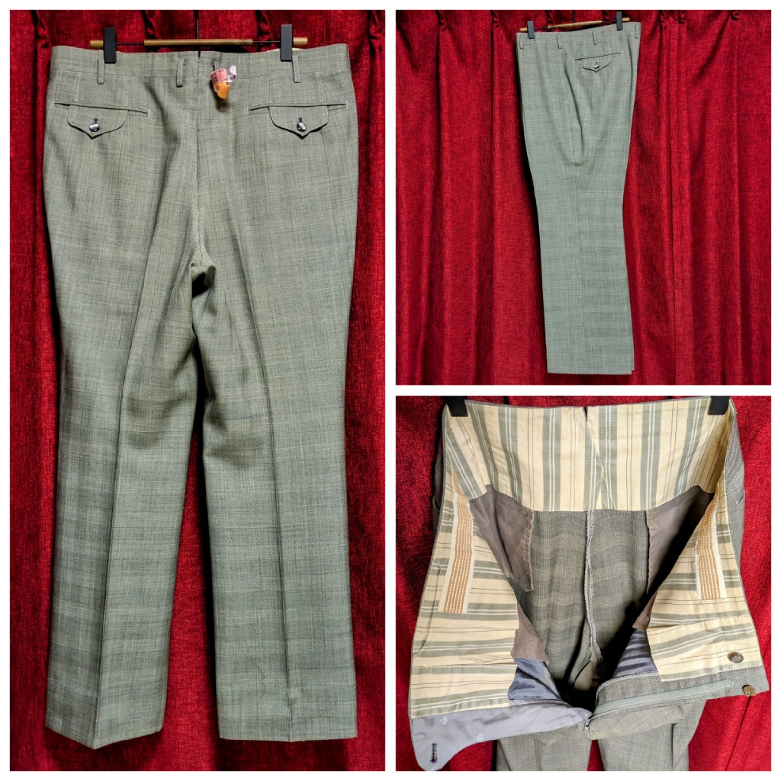 90S　イタリア製生地　ジャパンヴィンテージ　XL程度　ダブルブレストスーツ 美品 90S JUN MEN ジャパンヴィンテージ 6つ釦ダブルブレスト