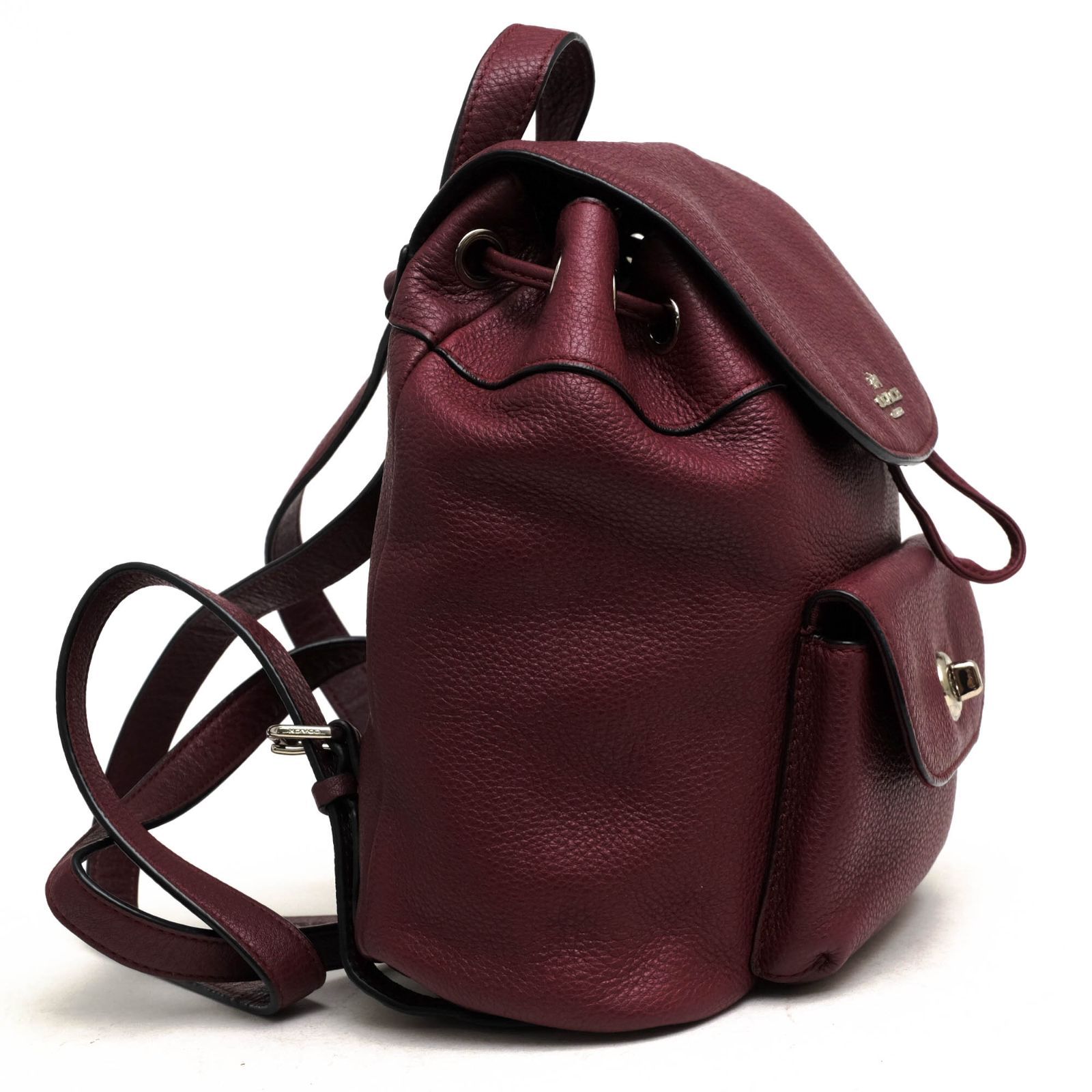 コーチ／COACH リュック バッグ バックパック レディース 女性 女性用レザー 革 本革 F37621 Mini Billie Backpack  In Pebble Leather ビリー ミニ バックパック 巾着型 シボ革 シュリンクレザー