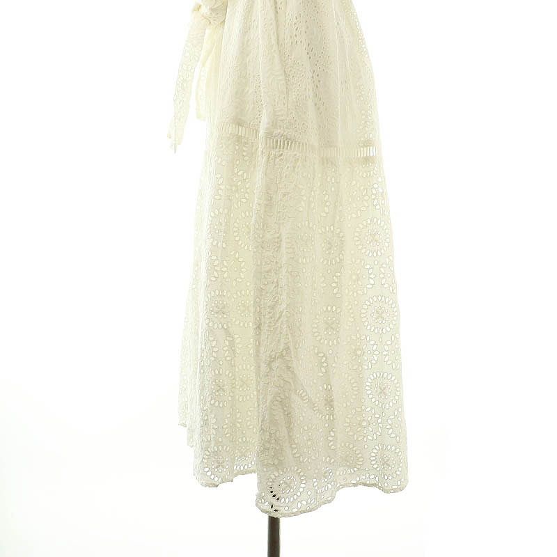 ハーリップトゥ Herlipto Lace-Trimmed Belted Dress ワンピース