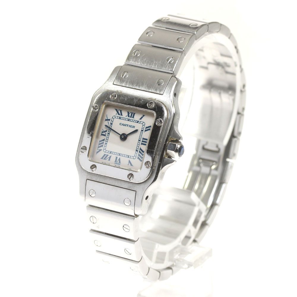 ジャンクカルティエ CARTIER W20017D6 サントスガルベSM クォーツ