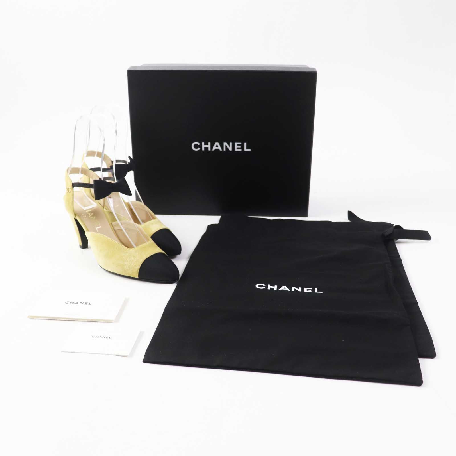 未使用品◎CHANEL シャネル G36360 スウェード バイカラー アンクル 