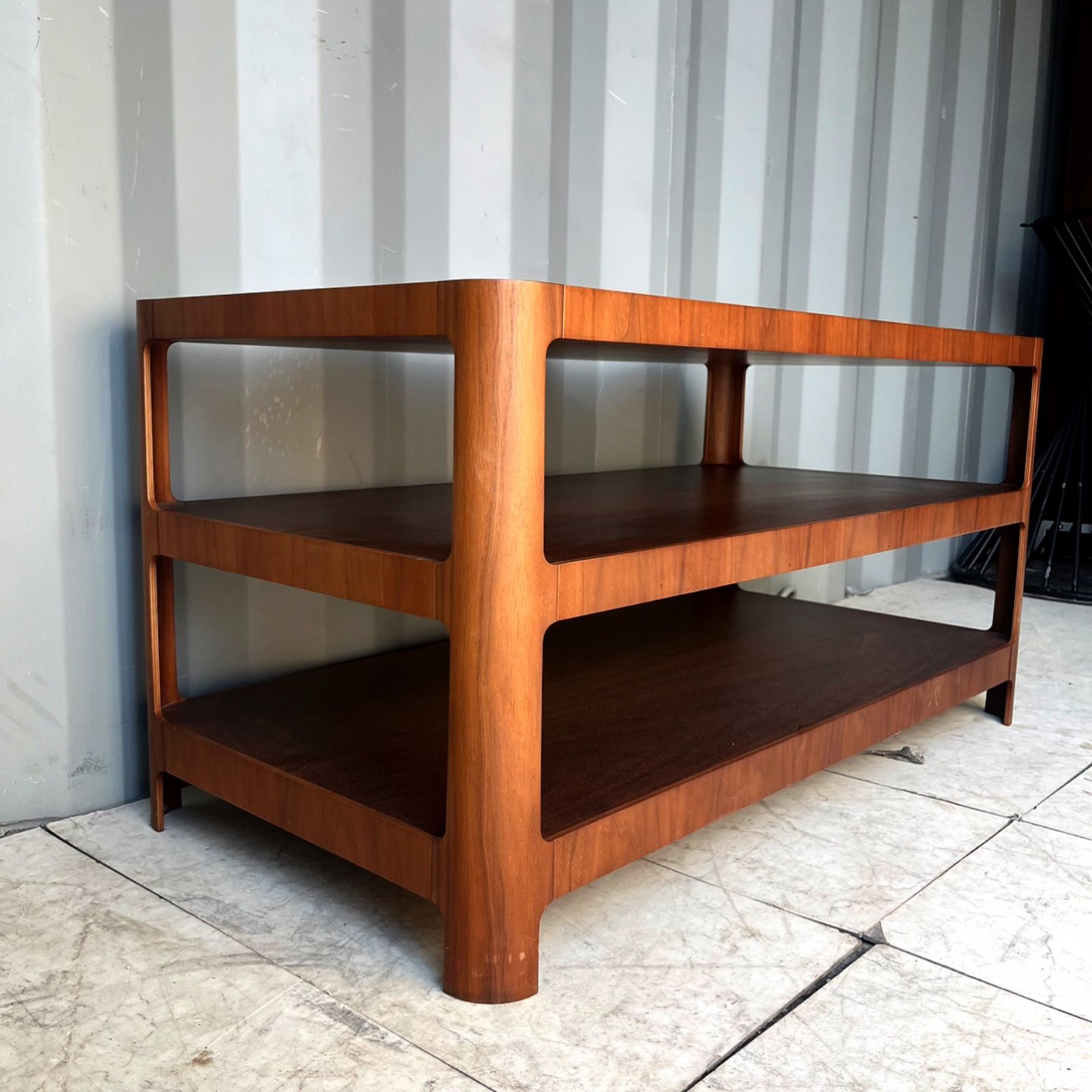 取付無料！旭川家具 ワオ ソラへ 天然無垢材ウォールナットローボード