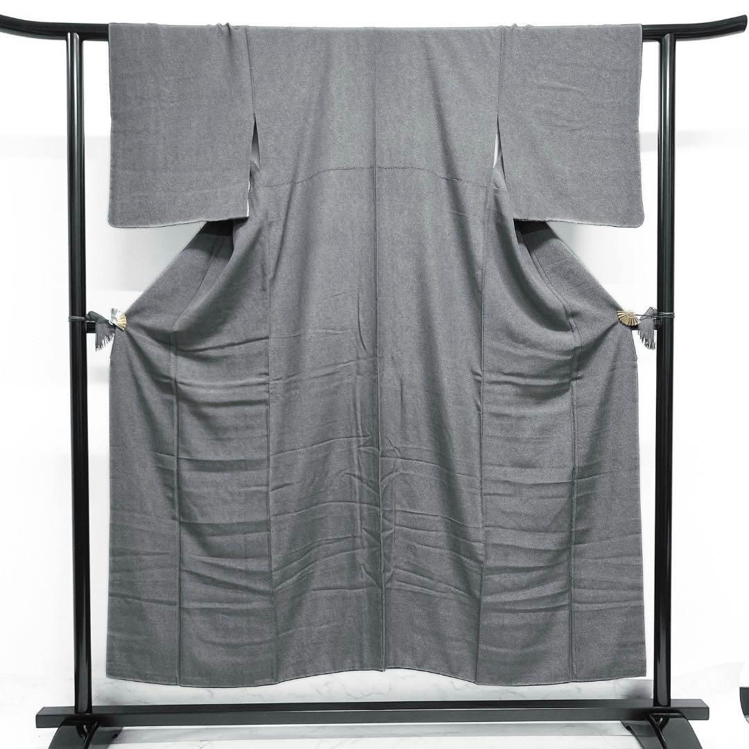 江戸小紋 鮫小紋 モノトーン お洒落 黒地 着物 015a d - メルカリ 