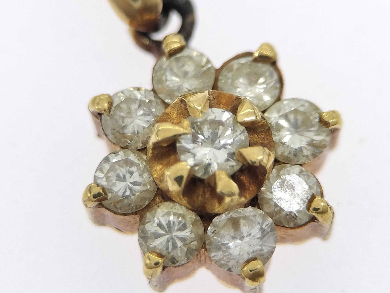 D0.30ct K18 1.2g ペンダントトップ (貴金属) 金 宝石
